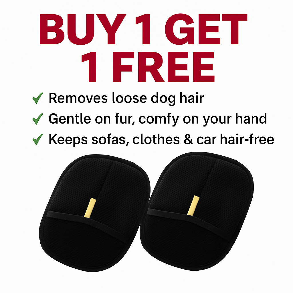Buy 1 Get 1 FREE – Pet Hair Remover Mitt for Dogs